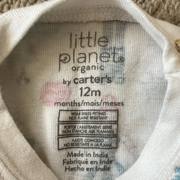 Little Planet Organic Cotton Kids Christmas Pajama Set 12 Month Cozycore Holiday - Picture 2 of 8